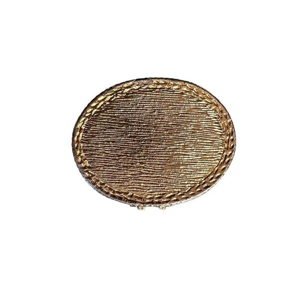 Vintage Gold Tone Silhouette Cameo Perfume Box - Picture 2 of 6